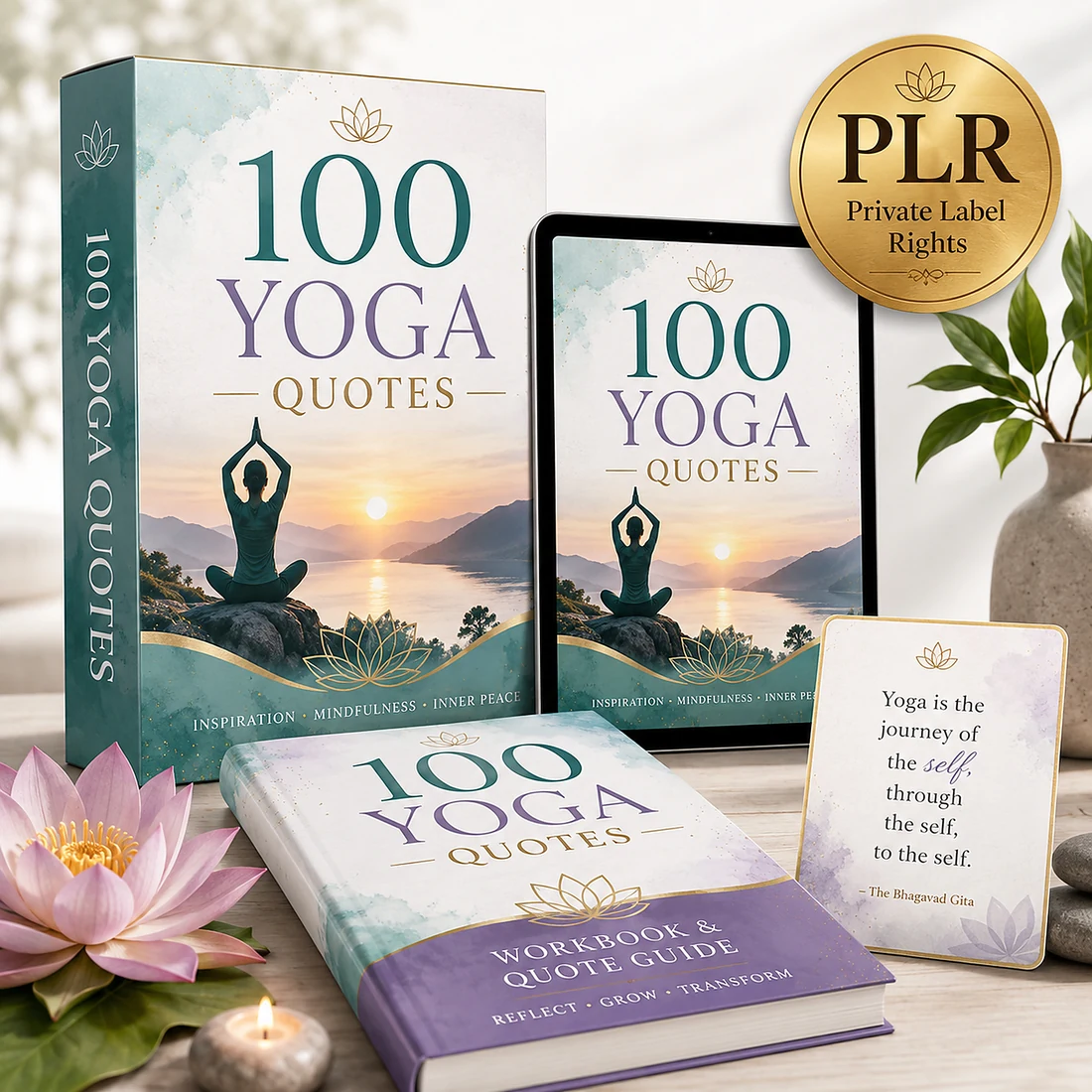 Premium 100 Yoga Quotes bonus image