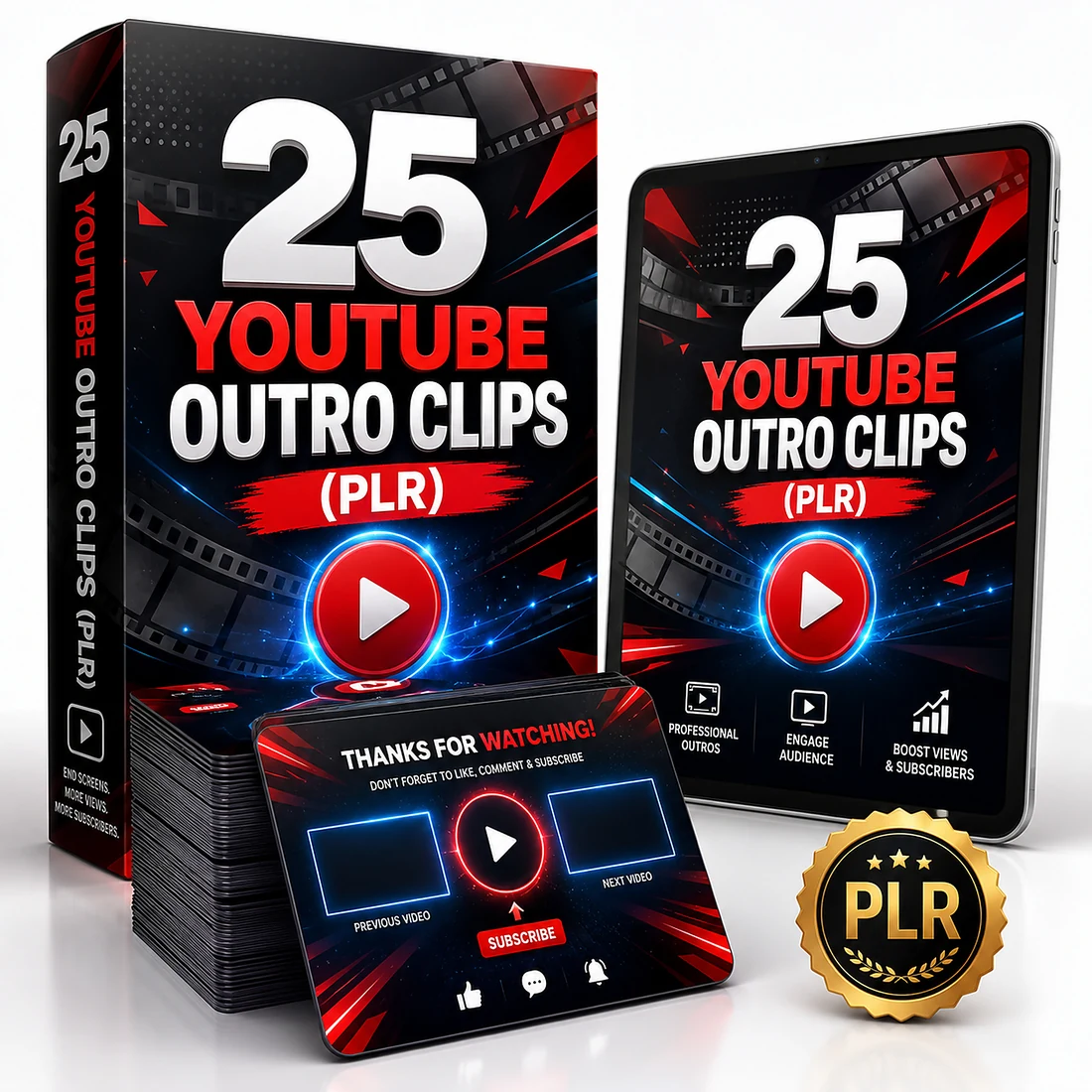 Premium 25 Youtube Outro Clips bonus image